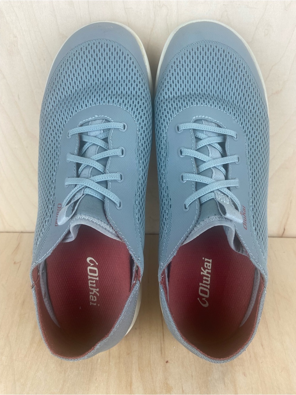 Olukai Moku Pae Men’s Grey Mesh Breathable Slip On Boar Shoes Size 11.5 - Picture 10 of 12